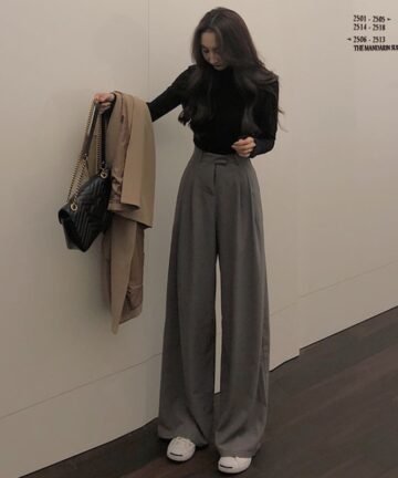 High Waist Wide-Leg Pants