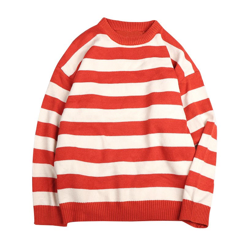 Oversized Warm Stripe Sweater