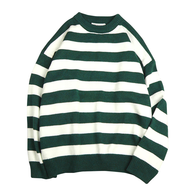 Oversized Warm Stripe Sweater