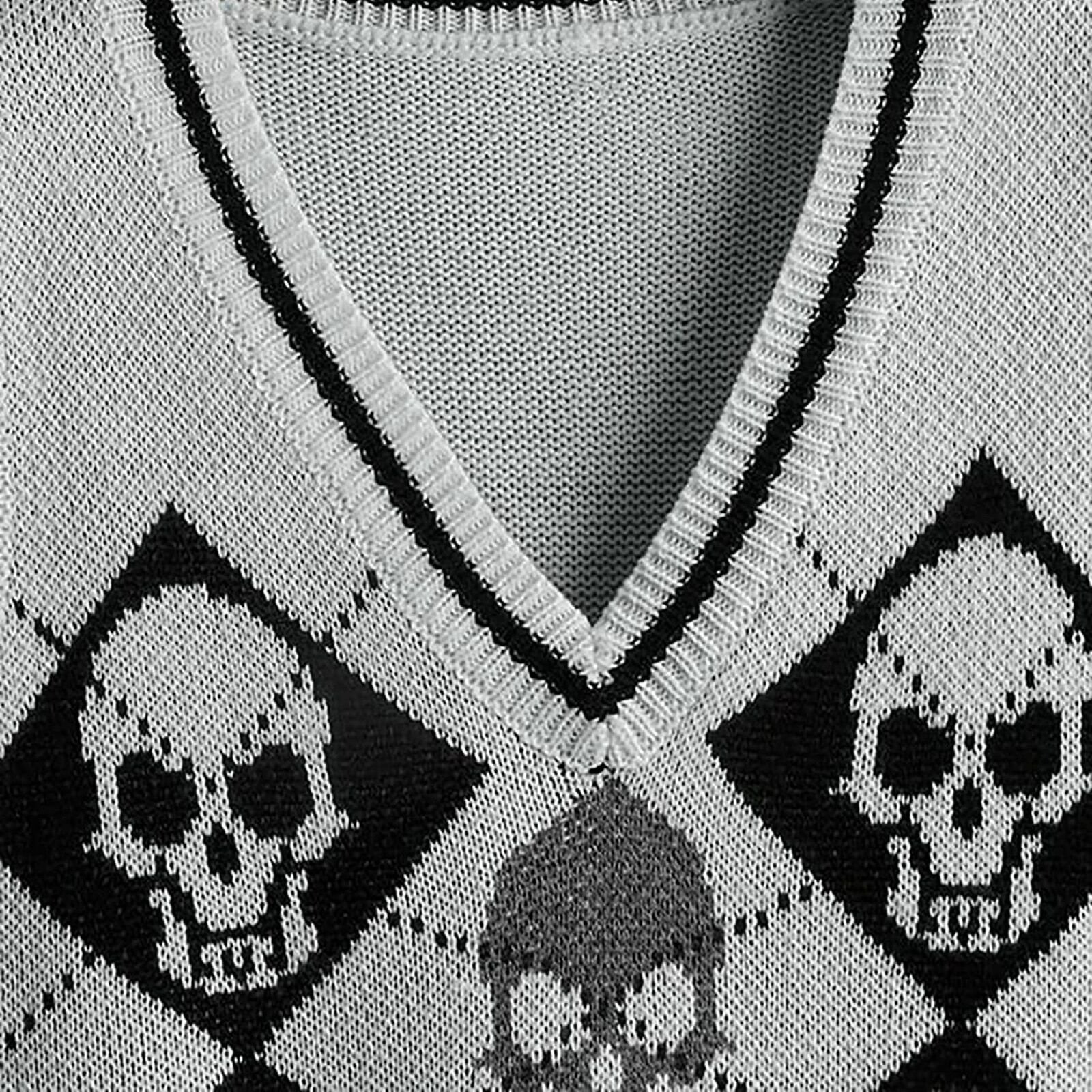 Skull  Sweater Vest