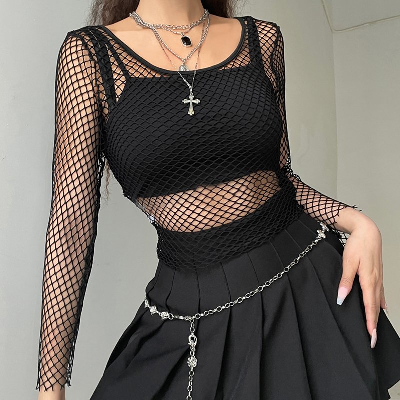 Knitted Diamonds Kawaii Grunge Tank Tops