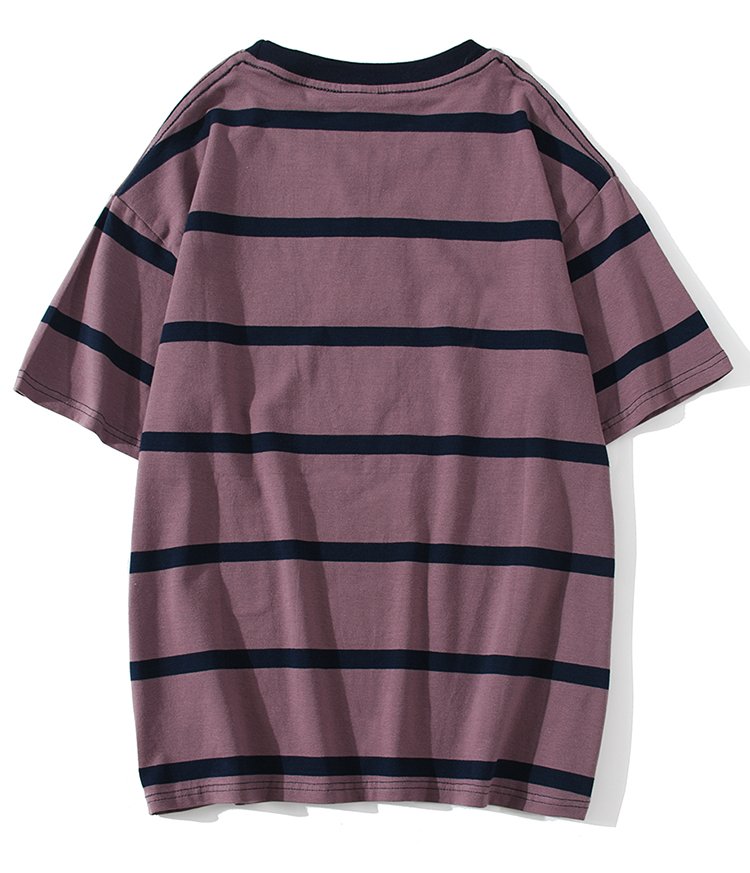 Short sleeve Striped T Shirt