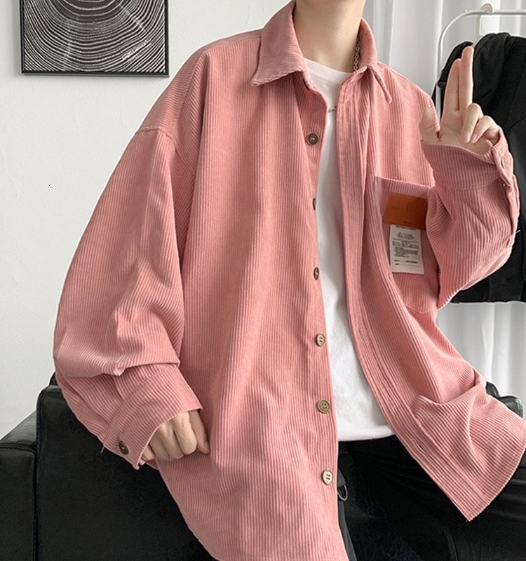 Corduroy Long Oversize Shirt