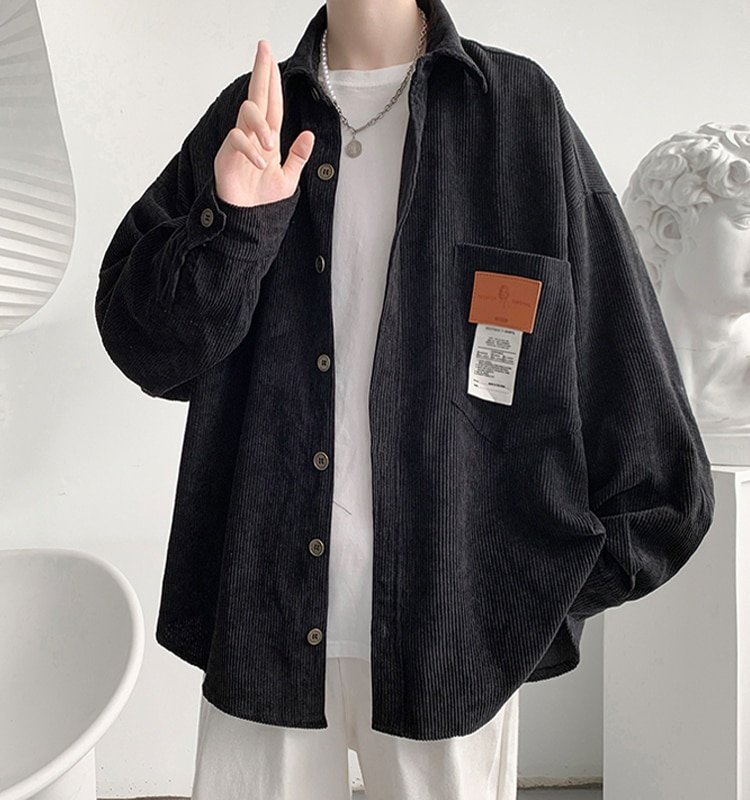 Corduroy Long Oversize Shirt