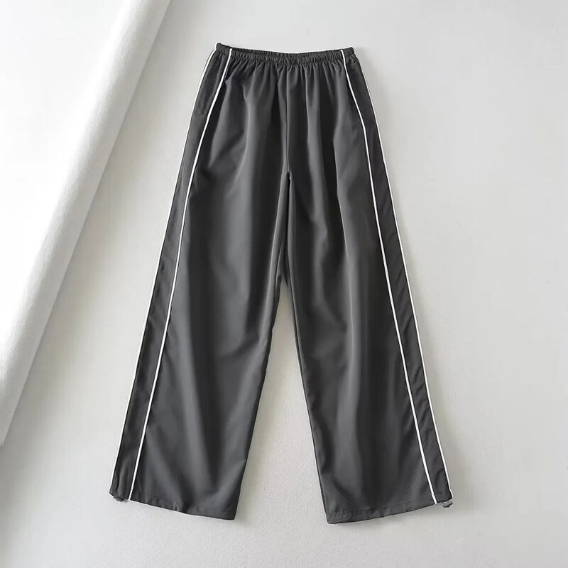 Women Side Stripes Jogger With Drawstring Cuffs