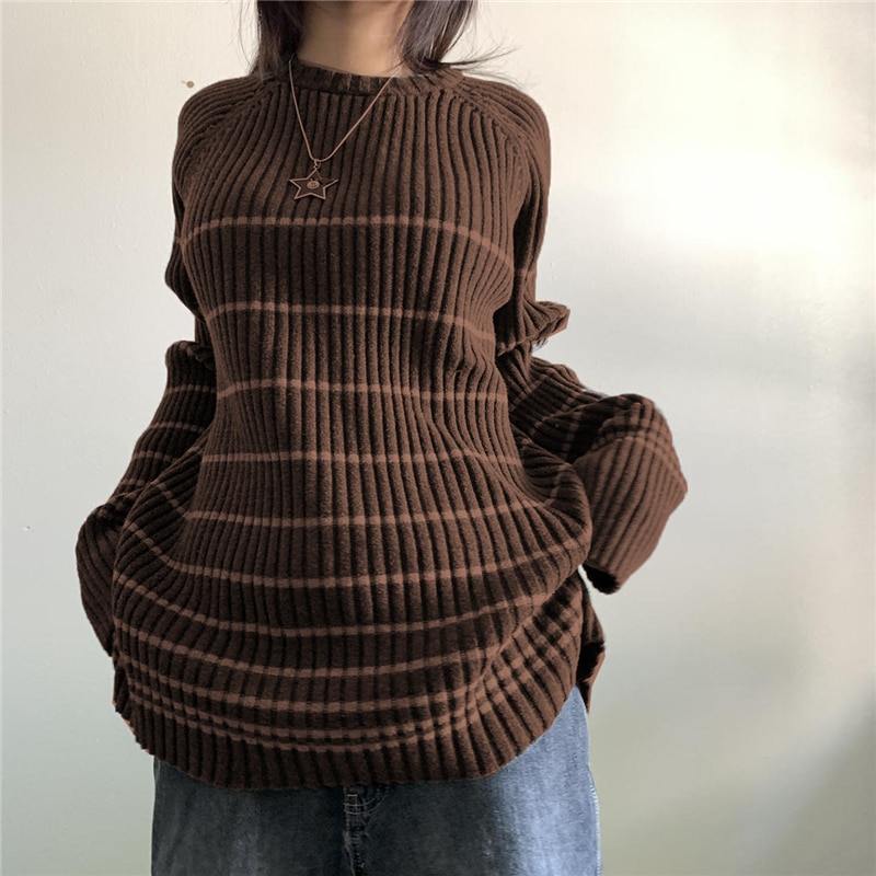 Striped Long Sleeve 2000s Sweater