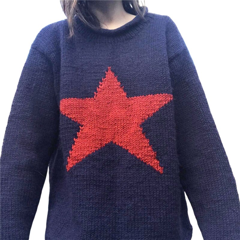 Star Knit Pullover Streetwear