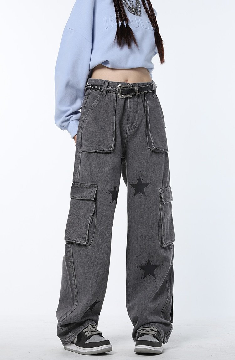 Stars American Wide Leg Jean