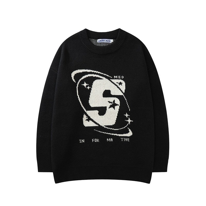 Start Crew Neck Oversized Sweaters