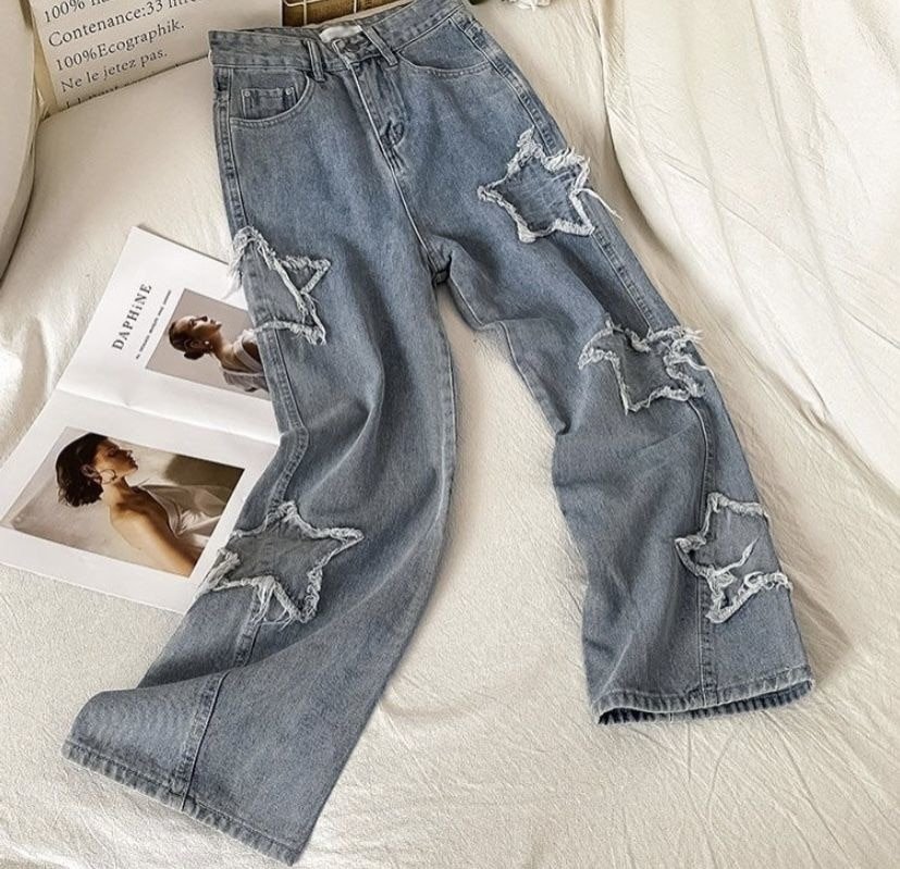 Streetwear Blue star Jeans