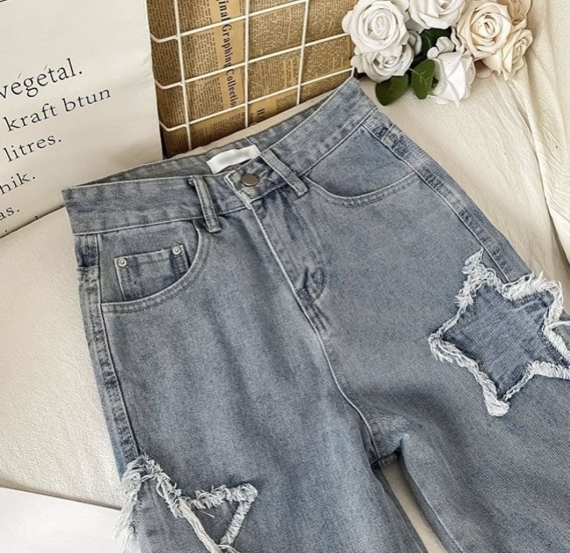 Streetwear Blue star Jeans