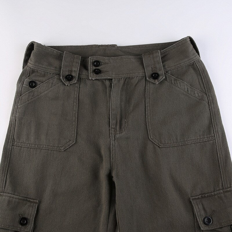 Pockets Stitching Straight Cargo Pants Pockets Stitching Straight Cargo Pants