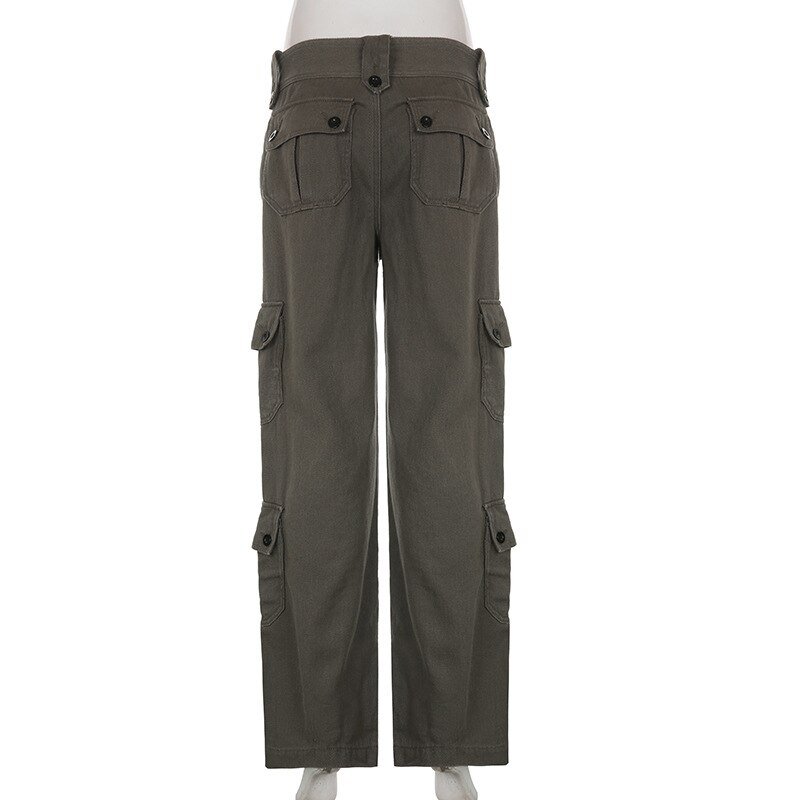 Pockets Stitching Straight Cargo Pants Pockets Stitching Straight Cargo Pants