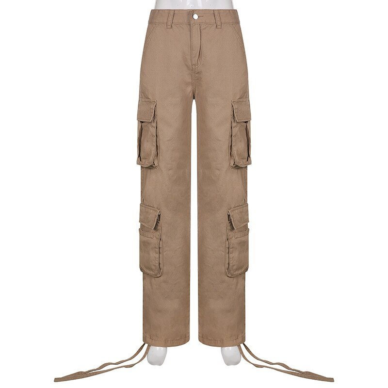 Pockets Stitching Straight Cargo Pants Pockets Stitching Straight Cargo Pants