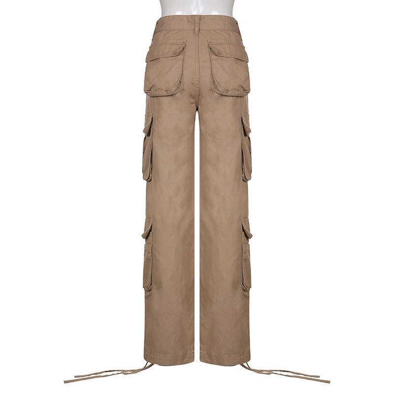 Pockets Stitching Straight Cargo Pants Pockets Stitching Straight Cargo Pants