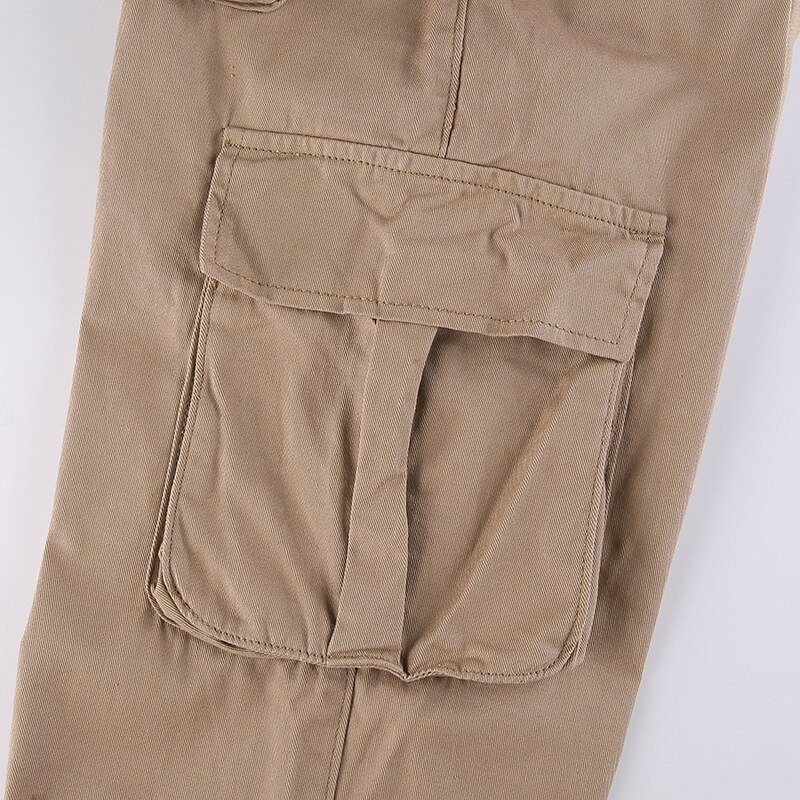 Pockets Stitching Straight Cargo Pants Pockets Stitching Straight Cargo Pants