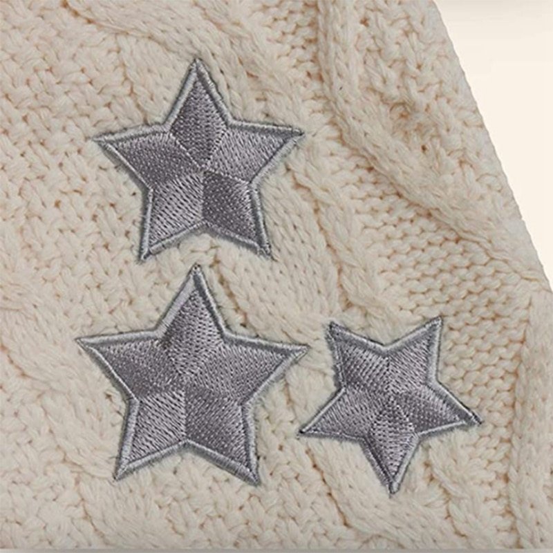 Star Print Knitted Cardigan