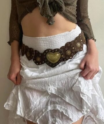 Heart Buckle Adjustable Belt 3 44734 6wneik