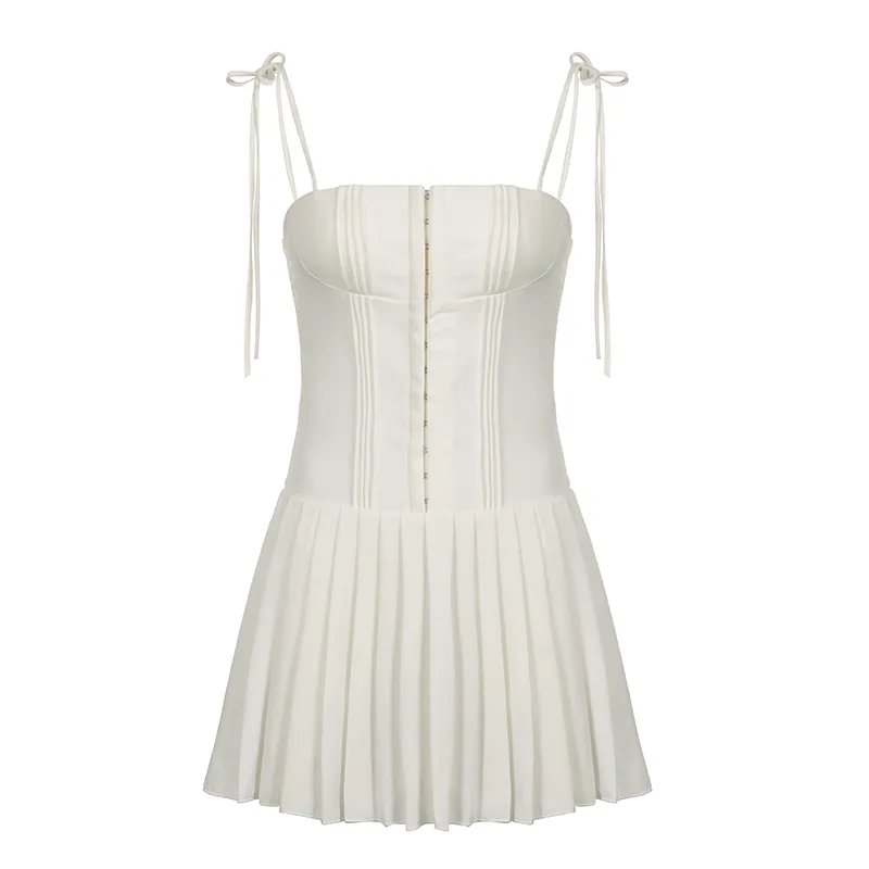 Pleated Slip Dress