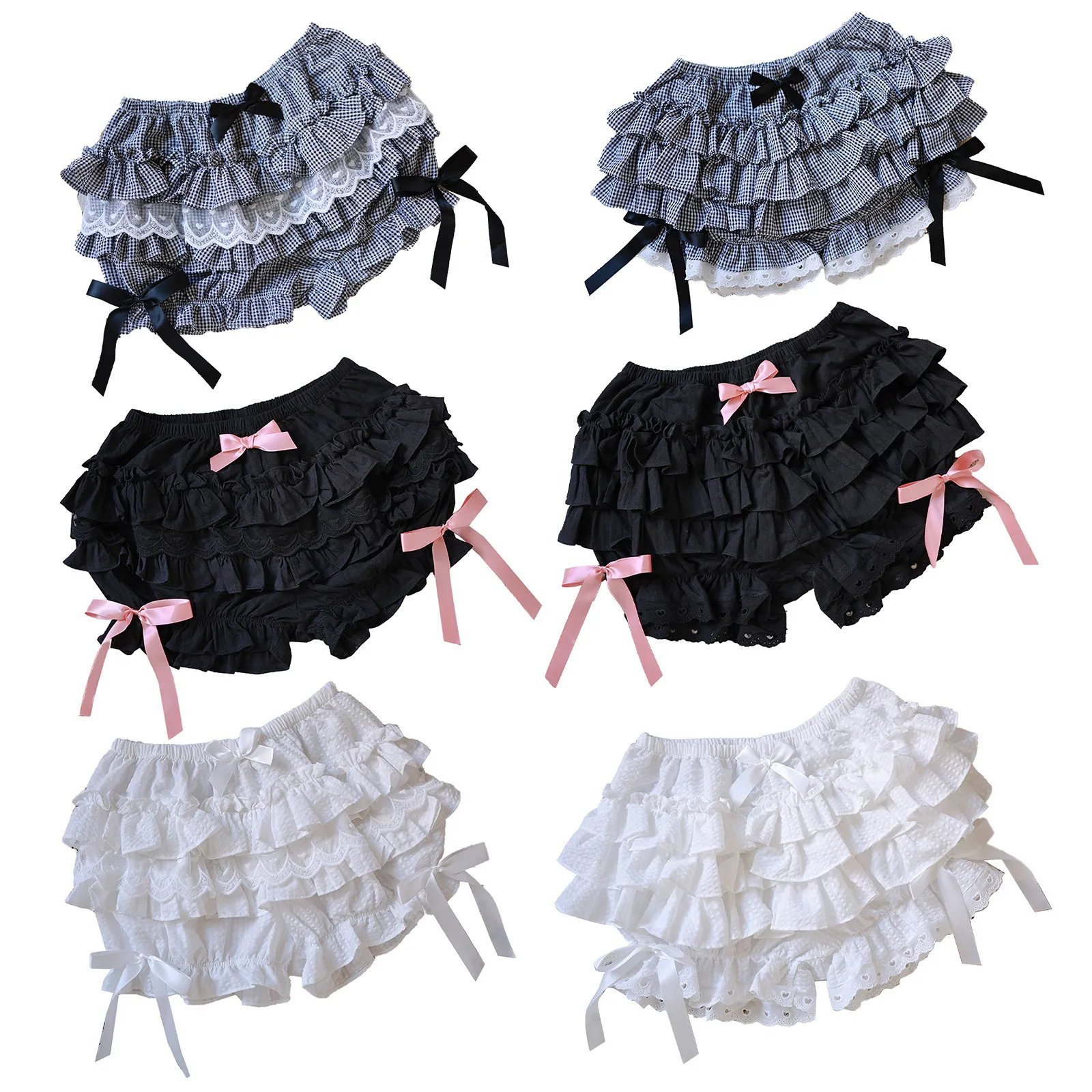 Bowknot Frilly Lace Ruffle Short