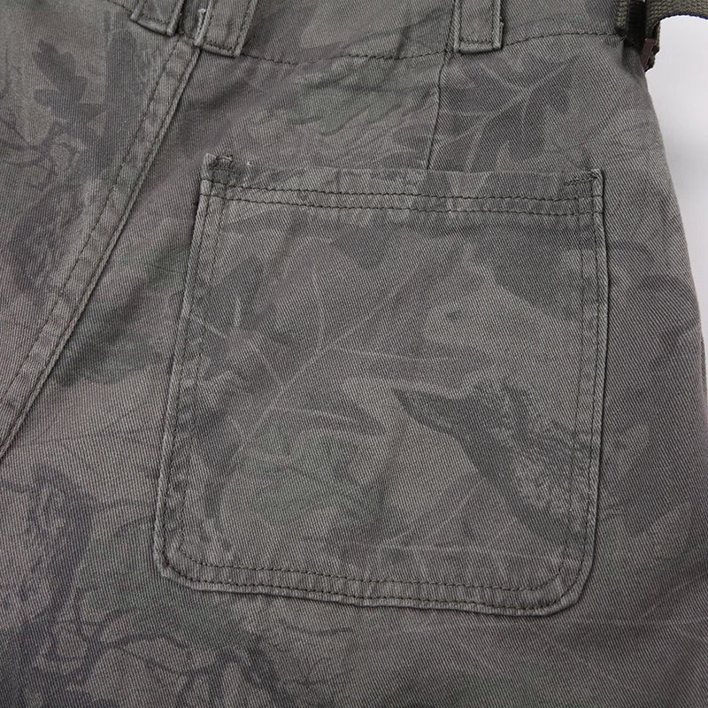 Camouflage Baggy Jeans with Pocket