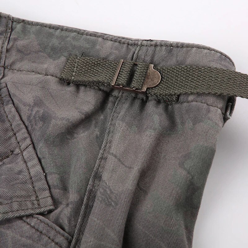 Camouflage Baggy Jeans with Pocket