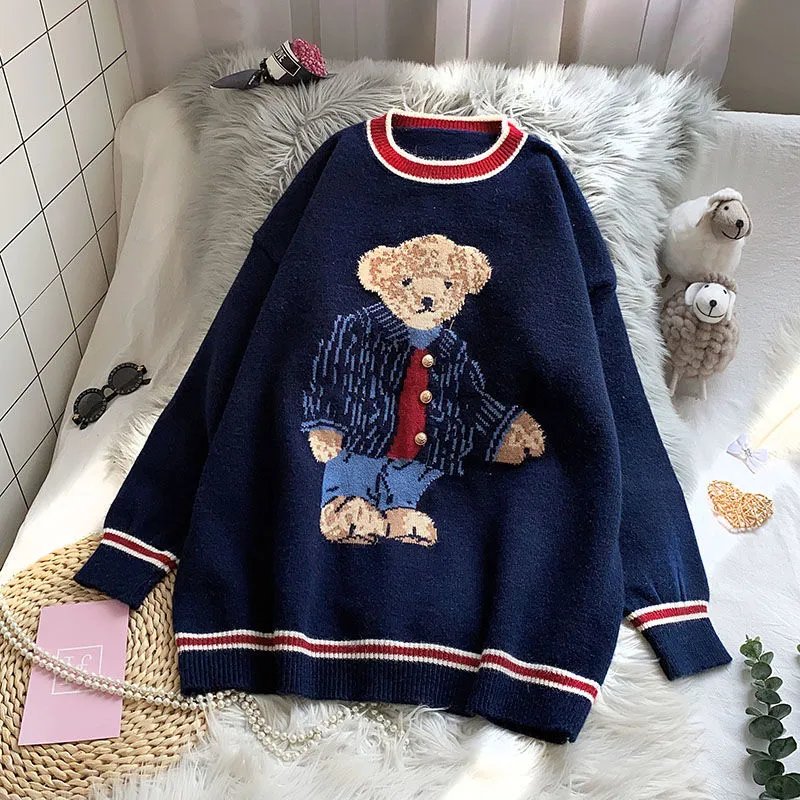Bear Pullover Vest Sweater