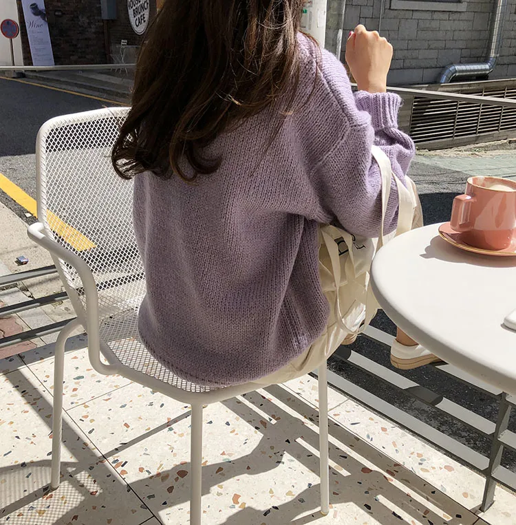 Oversized Long Sleeve Knitted Sweaters