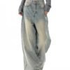 Distressed Blue Baggy Jeans