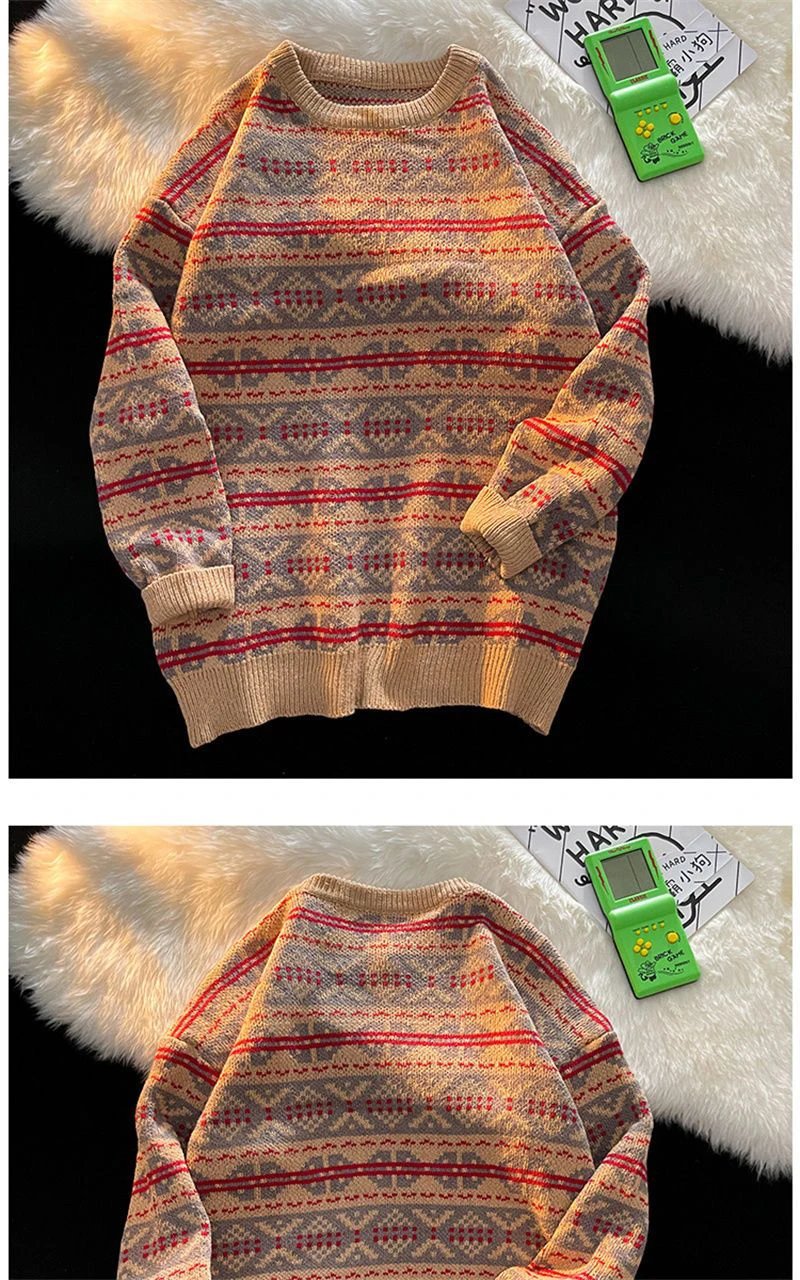 loose casual retro knit Sweater