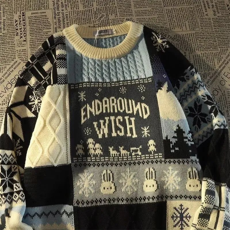 American Cute Twist Christmas Sweater