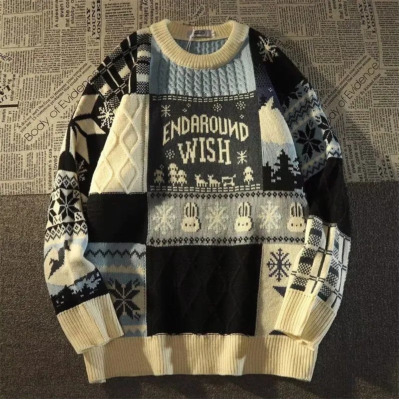 American Cute Twist Christmas Sweater