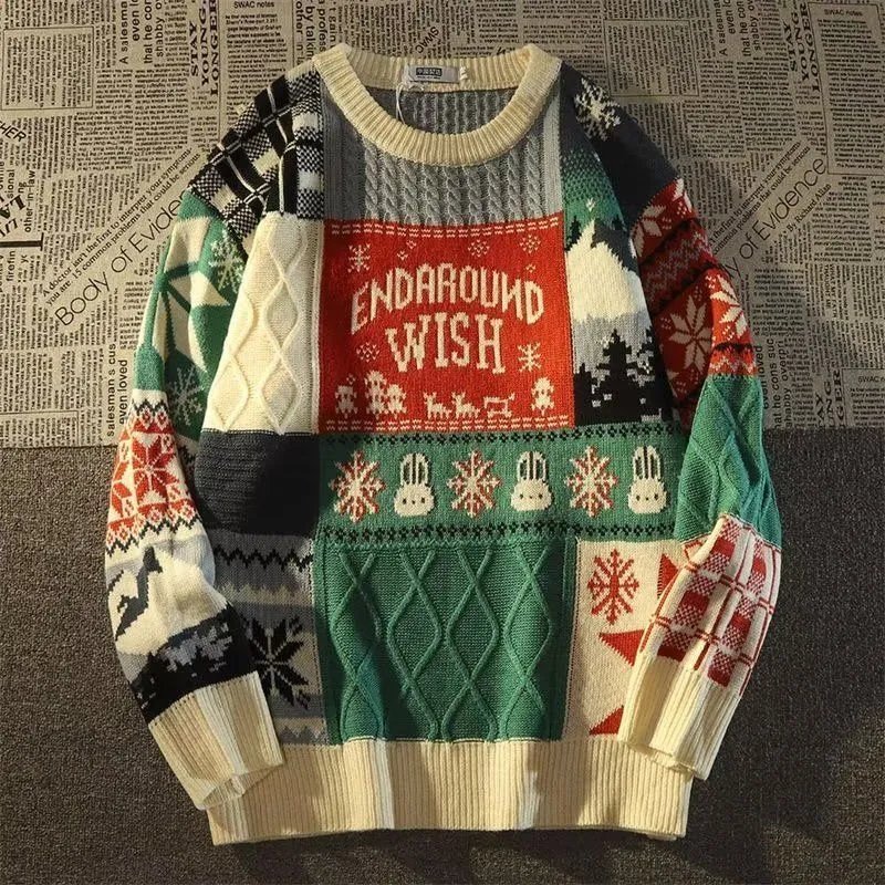 American Cute Twist Christmas Sweater