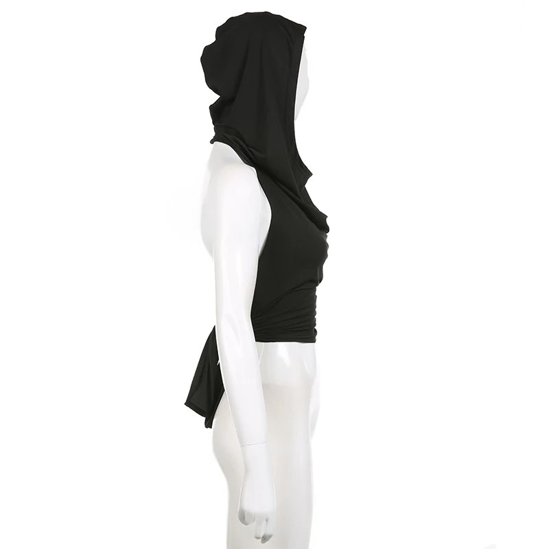 Swinging Collar Backless Tank Top Swinging Collar Backless Tank Top