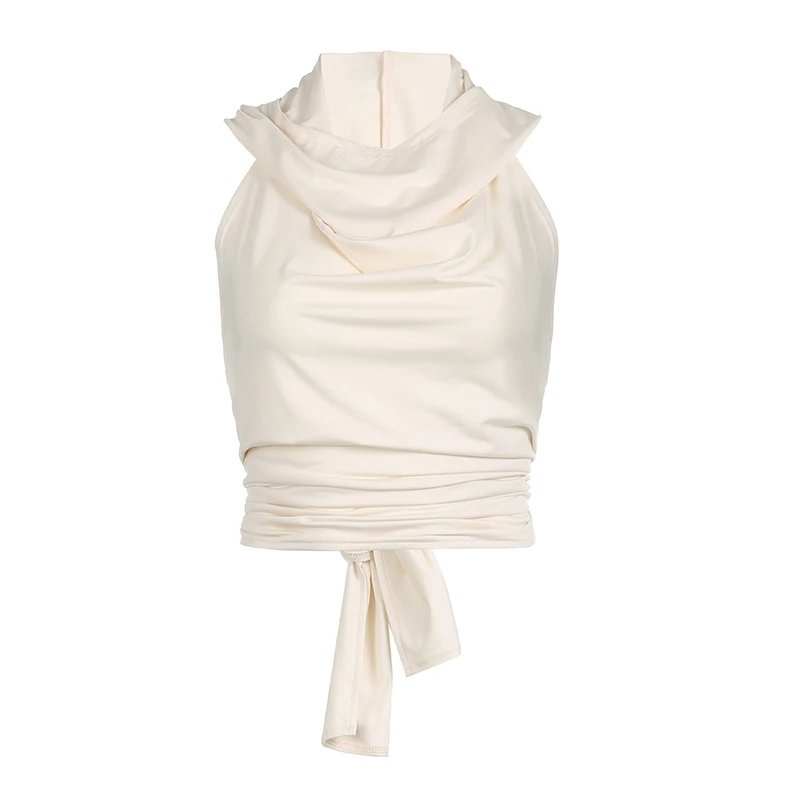 Swinging Collar Backless Tank Top Swinging Collar Backless Tank Top