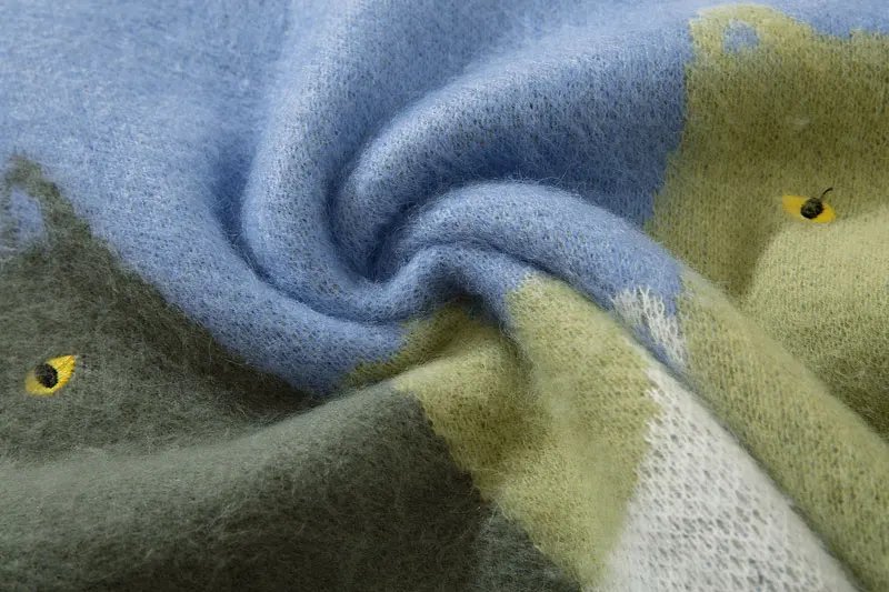 Cat Graphic Knitted Sweater