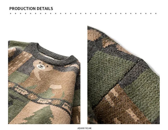 Cute Bear Knitted Sweater Cute Bear Knitted Sweater