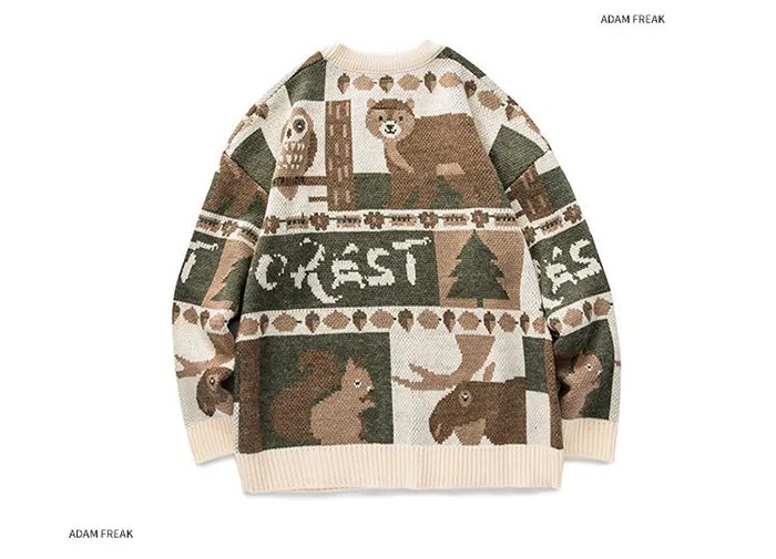 Cute Bear Knitted Sweater Cute Bear Knitted Sweater