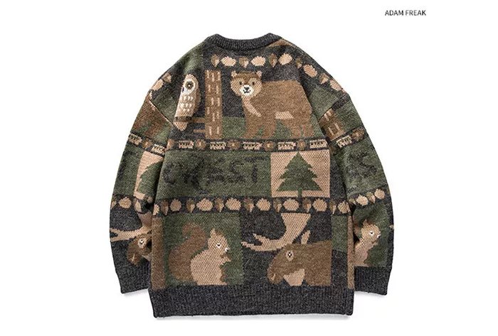 Cute Bear Knitted Sweater Cute Bear Knitted Sweater