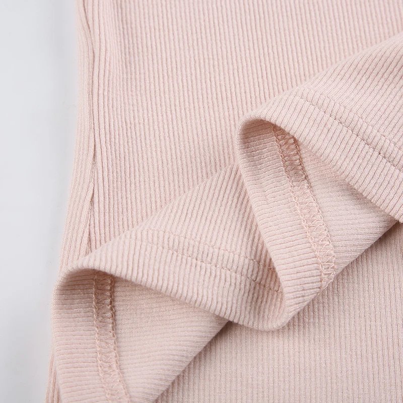 Pink Sweet Lace Trim Slim crop top