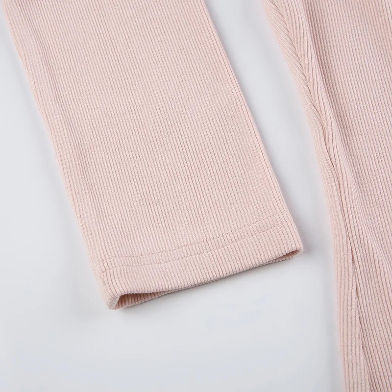 Pink Sweet Lace Trim Slim crop top