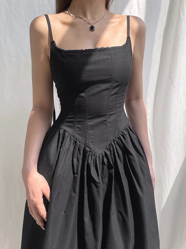 Corset Strap Long Dress