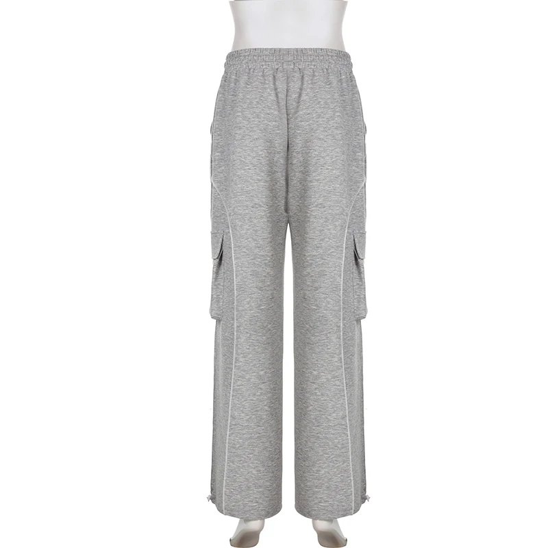 Stripe Stitched Baggy Sweatpants