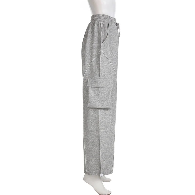 Stripe Stitched Baggy Sweatpants