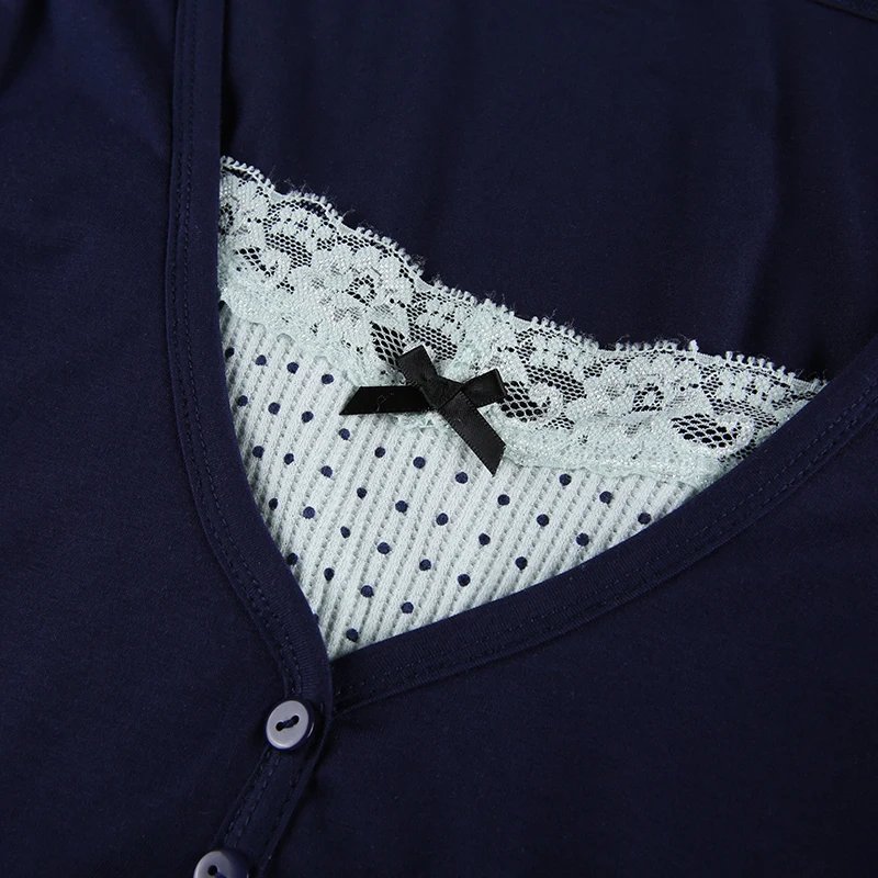 Lace Patched long sleeve Tops