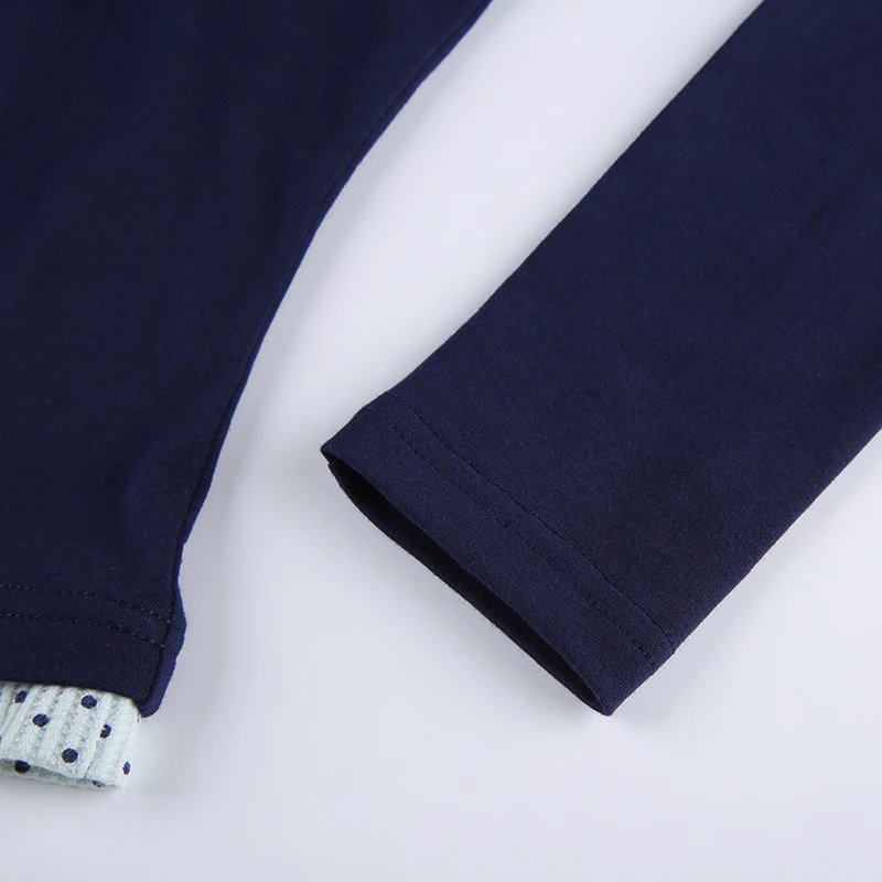 Lace Patched long sleeve Tops