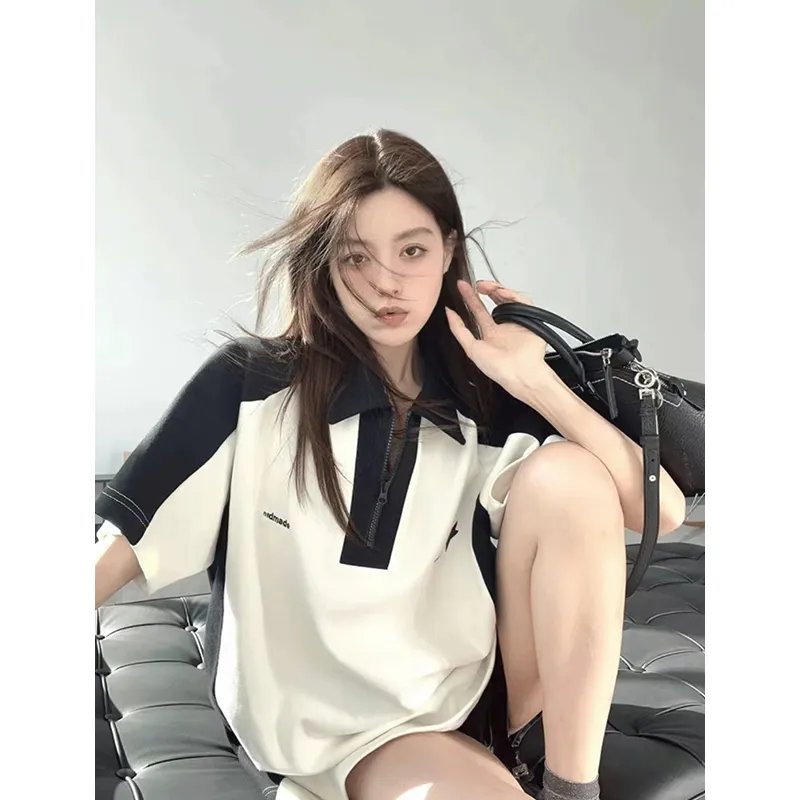 Tie Dye Polo Collar Top