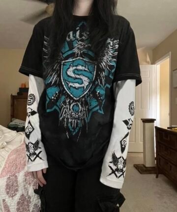 E-girl Gothic Graphics Print T Shirt 4 51475 7wthoi