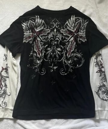 E-girl Gothic Graphics Print T Shirt 5 51475 ag8bos