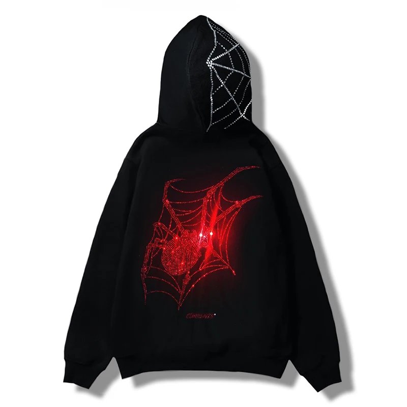 Spider Diamond Zipper Hoodie Spider Diamond Zipper Hoodie